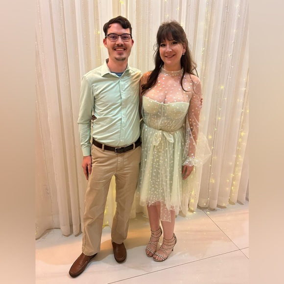 Original Teuta Matoshi Mint Hearty Mini Dress - Picture 6 of 7